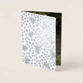 レビュー年度 |クリスマスインフォグラフィック休日 箔カード (正面)