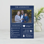 レビュー年度 |ブルークリスマスインフォグラフィック シーズンカード (スタンド正面)