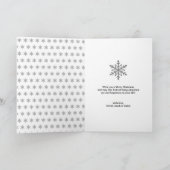 レビュー年度 | ホワイトクリスマスインフォグラフィック シーズンカード (内部)