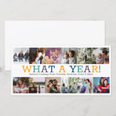 レビュー年12の写真のクリスマスパーソナライズされた シーズンカード (正面/裏面)