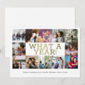 レビュー年12の写真のクリスマスパーソナライズされた シーズンカード (正面/裏面)