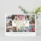 レビュー年12の写真のクリスマスパーソナライズされた シーズンカード (スタンド正面)