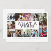 レビュー年12の写真のクリスマスパーソナライズされた シーズンカード (正面/裏面)