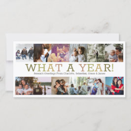 レビュー年12の写真のクリスマスパーソナライズされた シーズンカード
