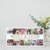 レビュー年12の写真のクリスマスパーソナライズされた シーズンカード (スタンド正面)