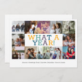 レビュー年12の写真のクリスマスパーソナライズされた シーズンカード (正面/裏面)