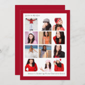 レビュー年12の写真のクリスマスパーソナライズされた シーズンカード (正面/裏面)