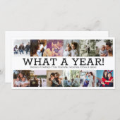 レビュー年12の写真のクリスマスパーソナライズされた シーズンカード (正面/裏面)