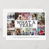 レビュー年12の写真のクリスマスパーソナライズされた シーズンカード (正面/裏面)