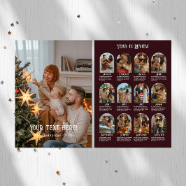 レビュー年12フォトファミリー シーズンカード