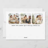 レビュー年12写真と文字 パーソナライズされた シーズンカード (裏面)