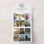 レビュー年12写真メリークリスマス オールインワン招待状 (内側)