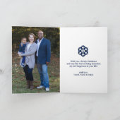 レビュー年 |ブルークリスマスインフォグラフィック シーズンカード (内部)