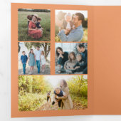 レビュー数々の中の写真の年を合わせる 三つ折りクリスマスカード (内部最初)