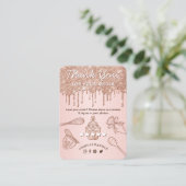 レビュー離れバラ金ゴールドピンクドリップズカッパークスベーカリー エンクロージャーカード (スタンド正面)