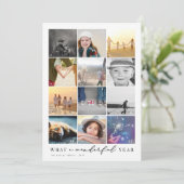 レビュー12フォトコラージュでなんと素晴らしい1年 シーズンカード (スタンド正面)