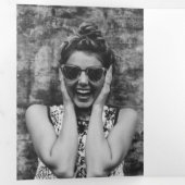 レビュー20フォトコラージュでなんと素晴らしい1年 三つ折りクリスマスカード (内部最初)