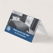 レビューOffer Blue&White B&B Thank You Fold Card (正面)