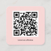 レビューQRコードパーソナライズド スクエア名刺 (裏面)