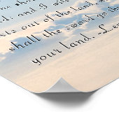 レビ26:6聖なる書物、 経典ポスター ポスター (角)