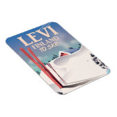 レビ，フィンランドのスキー旅行ポスター マグネット (右側)