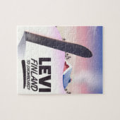 レビ・フィンランドスノーボーディング旅行ポスター ジグソーパズル (横)