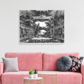 レピュブリク劇場のセカンドビュー キャンバスプリント (インサイチュ (リビング))