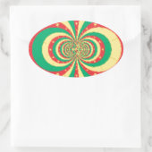 レピュブリドゥカメルーン5つ星 楕円形シール (バッグ)