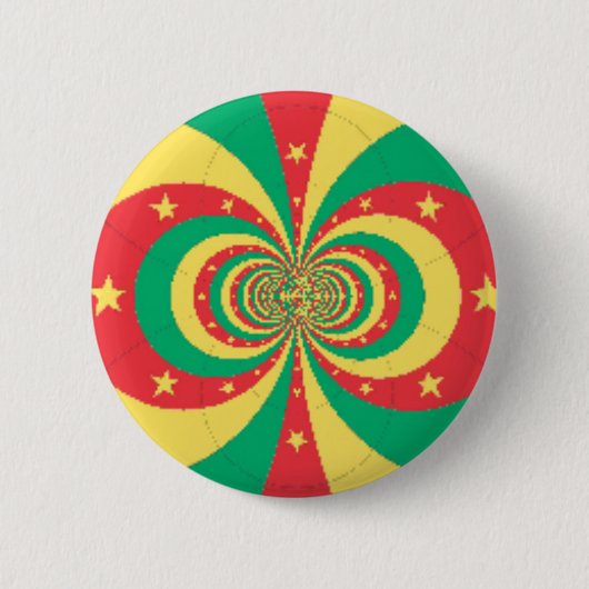 レピュブリドゥカメルーン5つ星 缶バッジ (正面)