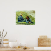 レピン – 芝生の男の子1903 ポスター (キッチン)