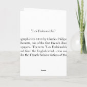 レファッショナブル著Charles Philipon Greeting Card カード (裏面)