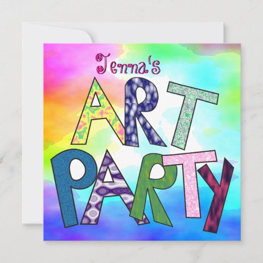 レファンキーター誕生日招待状 招待状 (正面)