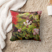 レフア花がハワイの火山で クッション (ブランケット)