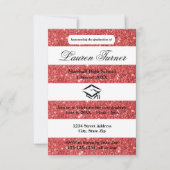 レフェイクッドグリッターストライプの3x5 Gradの発表 招待状 (正面)