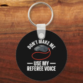 レフェリーおもしろいアート女子男性へスポーツRef公式 キーホルダー (正面)
