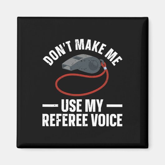 レフェリーおもしろいアート女子男性へスポーツRef公式 マグネット (正面)