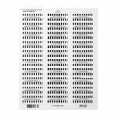 レフェリーおもしろいブラックとホワイトパターンアドレス ラベル (フルシート)