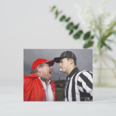 レフェリーで叫ぶコーチ ポストカード (スタンド正面)