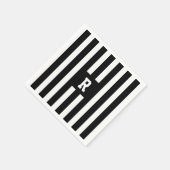 レフェリーストライプズスポーツサッカーパーティーナプキン スタンダードカクテルナプキン (角)