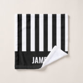 レフェリーゼブラストライプーのタオルパーソナライズされたセット バスタオルセット (ウォッシュタオル)