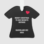 レフェリーパーソナライズされたオーナメント オーナメント (裏面)