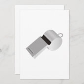 レフェリーホイッスル招待状 招待状 (正面/裏面)