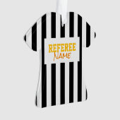 レフェリー名スポーツチームの色のストライプ オーナメント (正面)