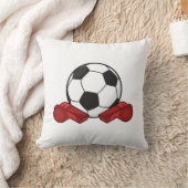 レフェリー・ホイッスル&サッカーボール クッション (ブランケット)