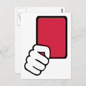 レフェリー・レッド・カード ポストカード (正面/裏面)