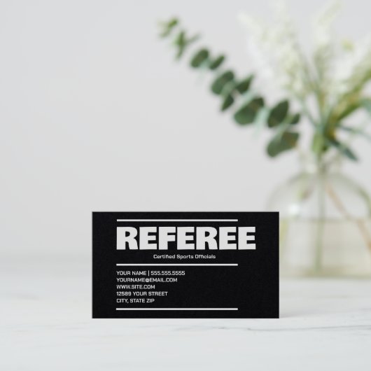レフェリー 名刺 (スタンド正面)