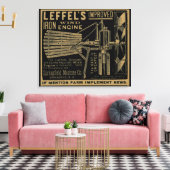レフェルの改良鉄風車1885 キャンバスプリント (インサイチュ (リビング))