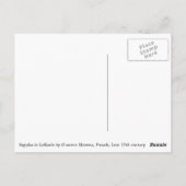 レフカダのサッポGustave Moreau ポストカード (裏面)