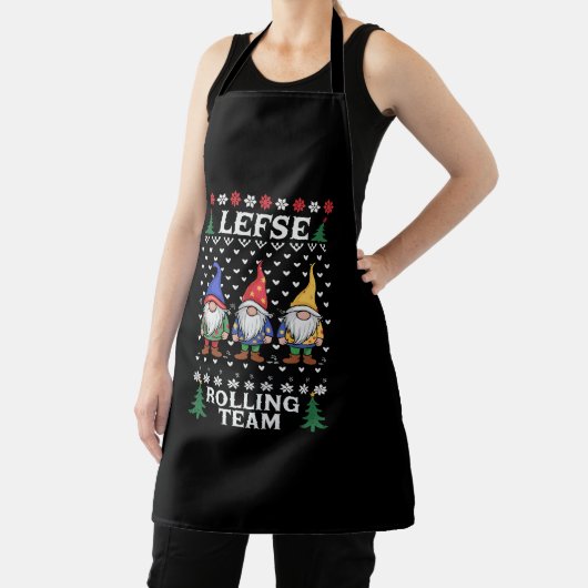 レフセズ転がチームクリスマスベーキング格言クリスマス エプロン (インサイチュ)