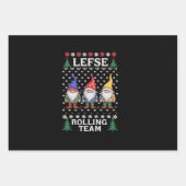 レフセ ローリング チーム クリスマス お菓子作り ノーム クリスマス ラッピングペーパーシート (正面)